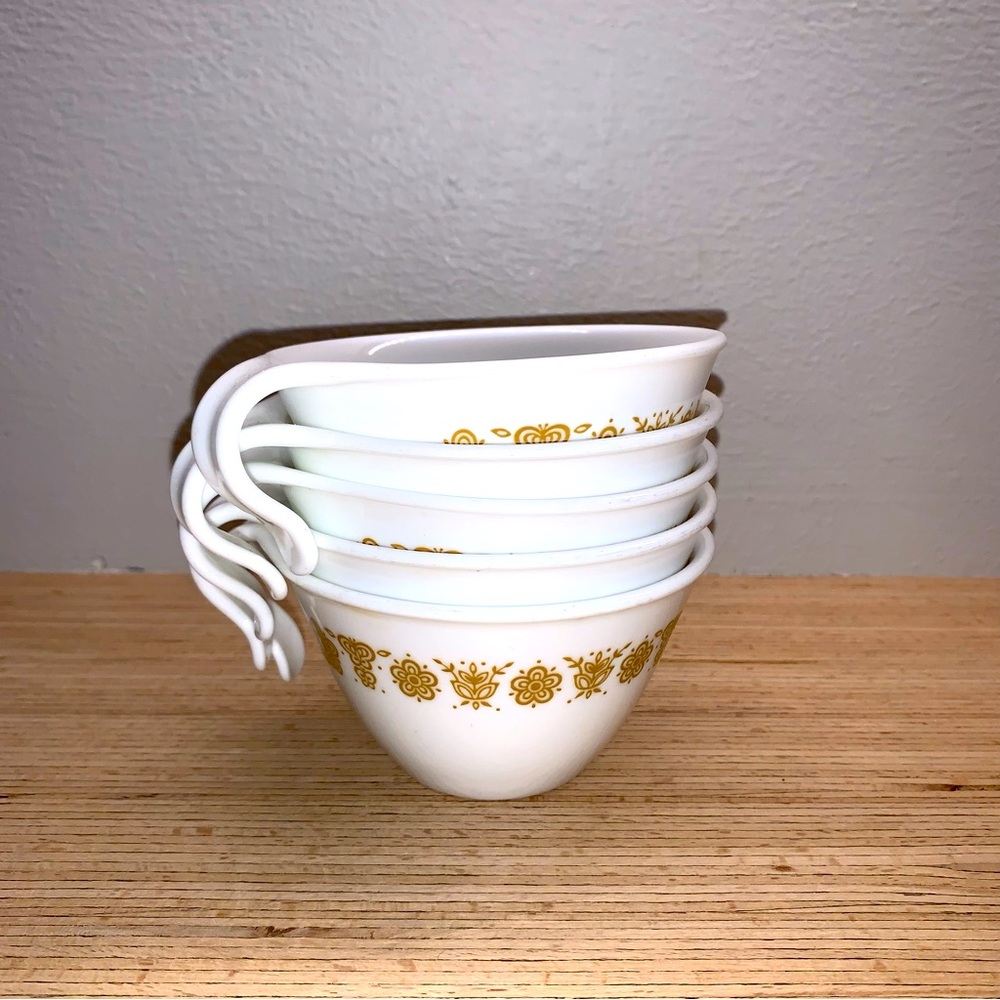 Set of 5 Vintage 🦋 Corelle Butterfly pattern nesting  cups